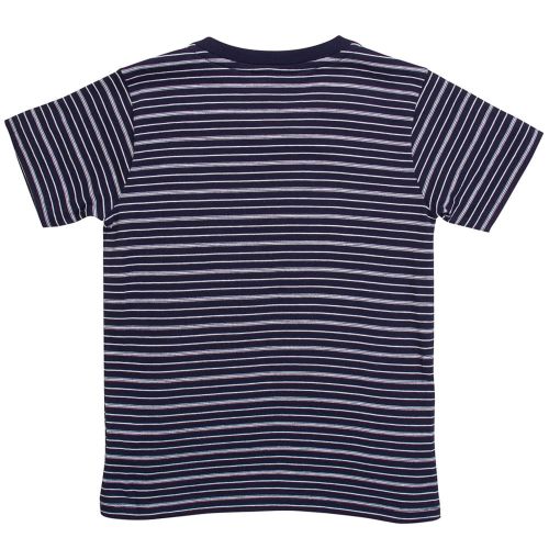 Boys 525 Navy Striped S/s Tee Shirt 71364 by Lacoste from Hurleys