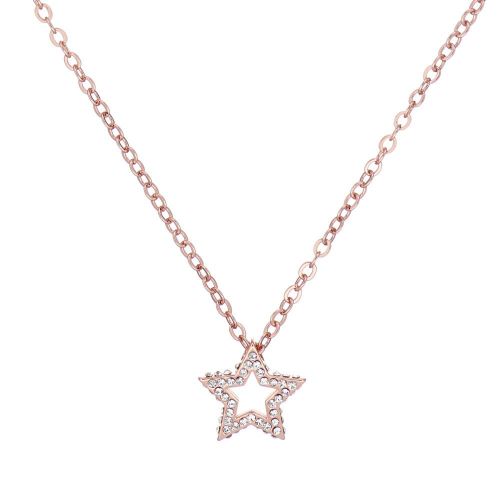 Womens Rose Gold/Crystal Taylorh Twinkle Star Pendant Necklace 97498 by Ted Baker from Hurleys