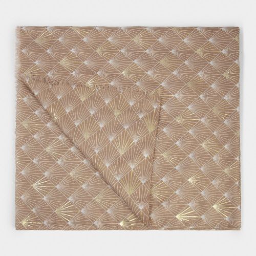 Womens Taupe Art Deco Fan Foil Scarf 94780 by Katie Loxton from Hurleys