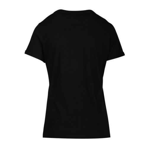 Womens Black The Slim Tee Label S/s T Shirt 101148 by HUGO from Hurleys