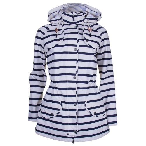 Lifestyle Womens Navy & White Trevose Stripe Jacket 71718 by Barbour from Hurleys