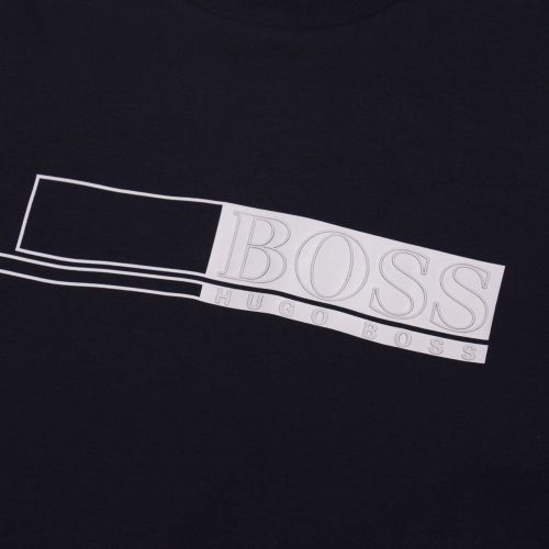 Athleisure Mens Blue Grey Tee 1 Box S/s T Shirt 80824 by BOSS from Hurleys