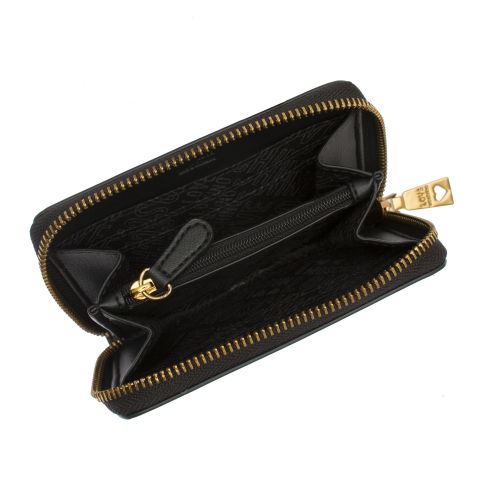 Womens Black Smooth Zip Around Wallet 53236 by Love Moschino from Hurleys