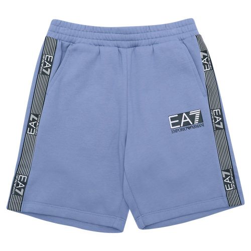 Boys Country Blue Logo Series Tape Sweat Shorts 105498 by EA7 from Hurleys