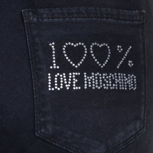 Womens Black 100% Pocket Skinny Fit Jeans 10505 by Love Moschino from Hurleys