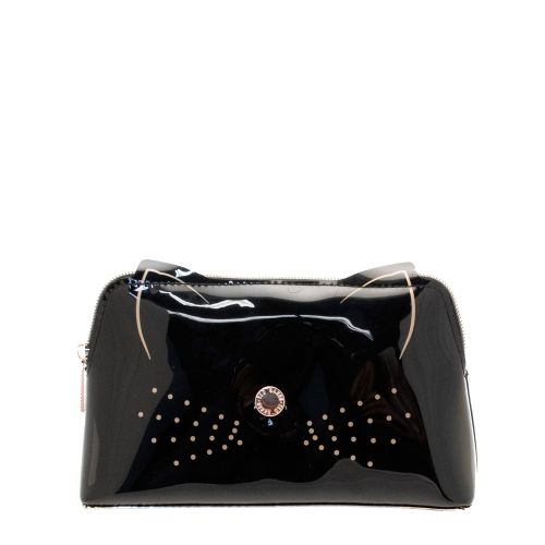 Womens Black Maccoa Cat Make Up Bag 30239 by Ted Baker from Hurleys