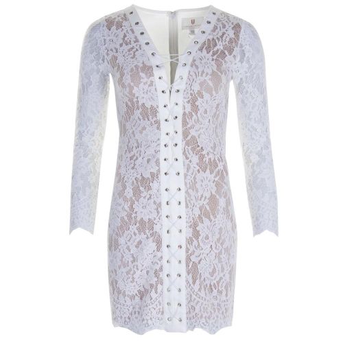 Womens Ivory Janie Lace Up Dress 21169 by Forever Unique from Hurleys