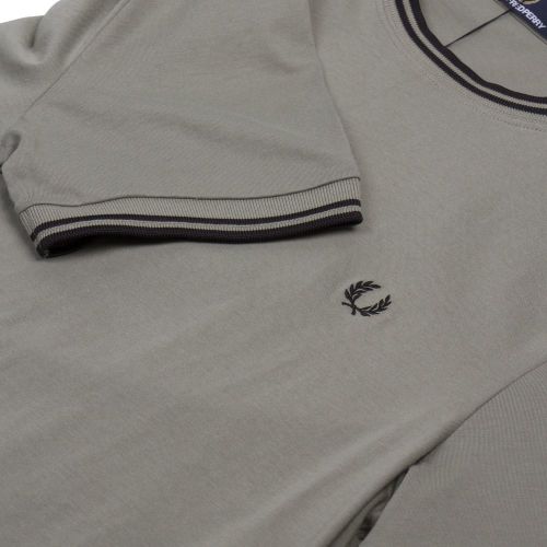 Mens Washing Khaki Twin Tipped S/s T Shirt 27599 by Fred Perry from Hurleys