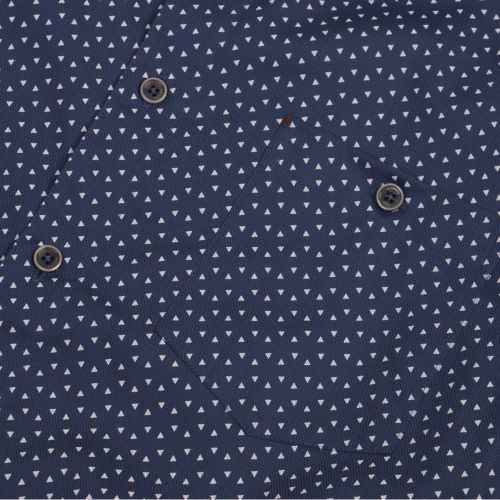 Mens Blue Mathew Triangle S/s Shirt 43861 by Ted Baker from Hurleys