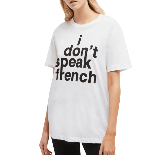 Womens White I Dont Speak French S/s T Shirt 41261 by French Connection from Hurleys