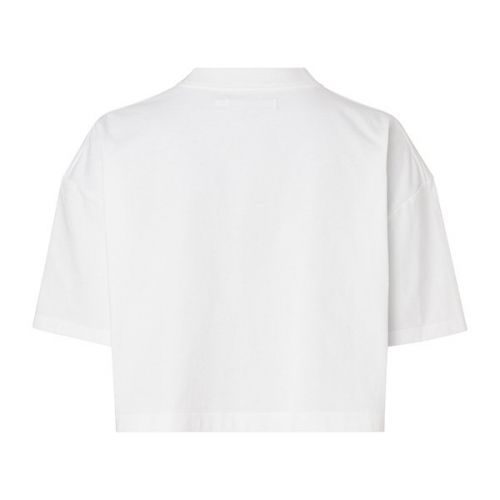 Womens Bright White Illuminated Crop T Shirt 111162 by Calvin Klein from Hurleys