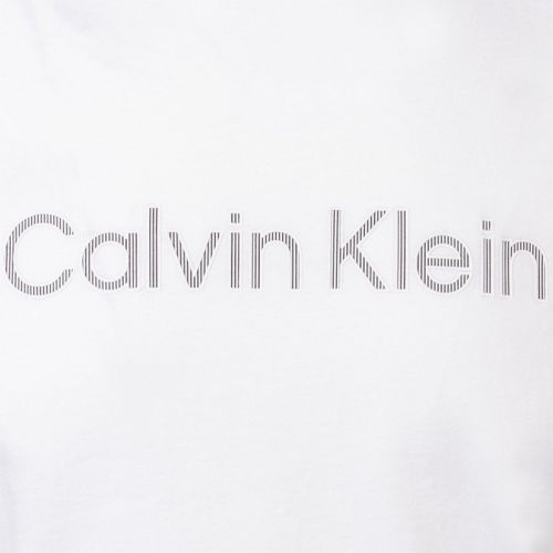 Mens White Raised Striped Logo S/s T Shirt 103846 by Calvin Klein from Hurleys