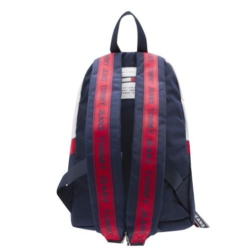 Womens Red/Blue Logo Tape Medium Backpack 34682 by Tommy Jeans from Hurleys