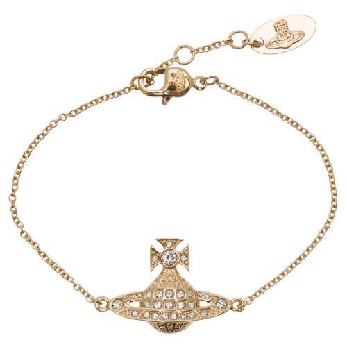 Womens Gold Minnie Bas Relief Bracelet 24738 by Vivienne Westwood from Hurleys