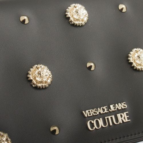Womens Black Embellished Stud Clutch Bag 49083 by Versace Jeans Couture from Hurleys
