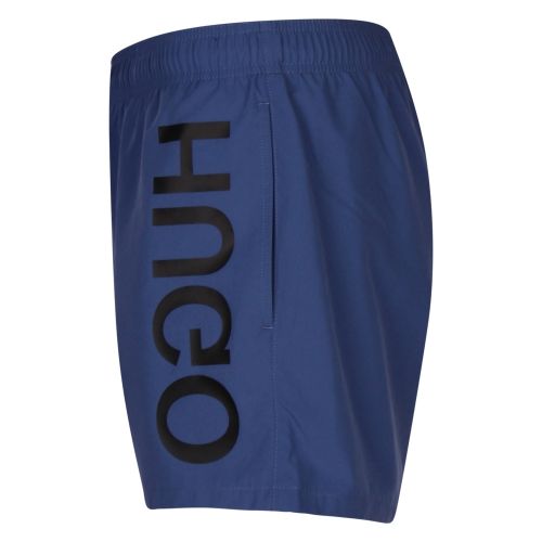 Mens Medium Blue Saba Side Logo Swim Shorts 45327 by HUGO from Hurleys