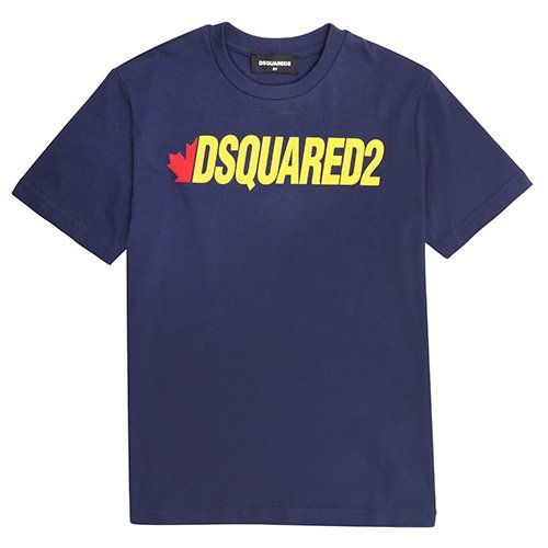 Boys Eclipse Blue Logo Relax Fit S/s T Shirt 108181 by Dsquared2 from Hurleys