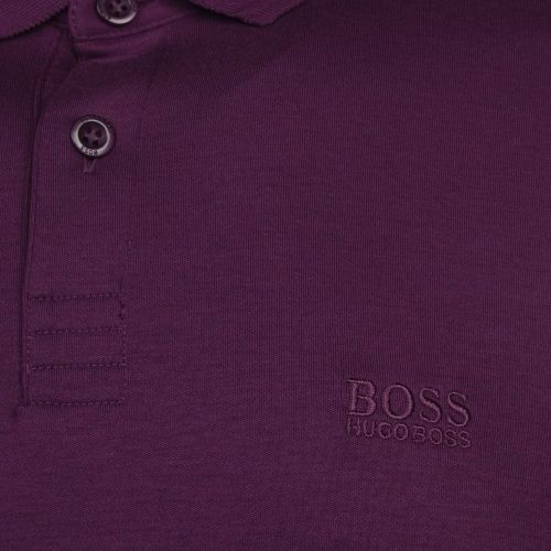 Athleisure Mens Medium Purple Pirol L/s Polo Shirt 96445 by BOSS from Hurleys