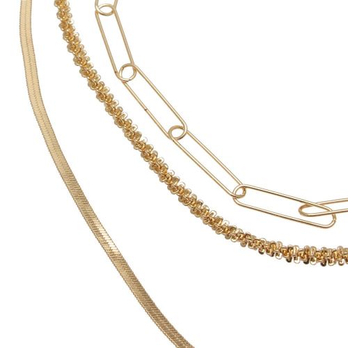 Womens Gold Vinea Combi Necklace 91402 by Vila from Hurleys