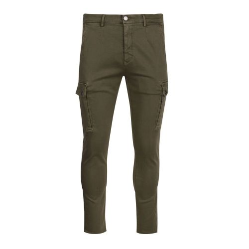 Mens Hunter Green Jaan Hypercargo Trousers 86471 by Replay from Hurleys
