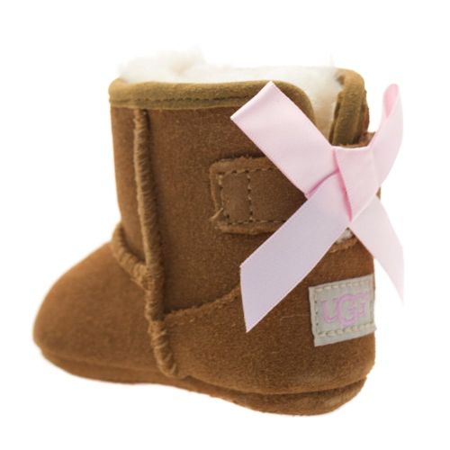 Infant Chestnut Jesse Bow Booties (XS-S) 60280 by UGG from Hurleys