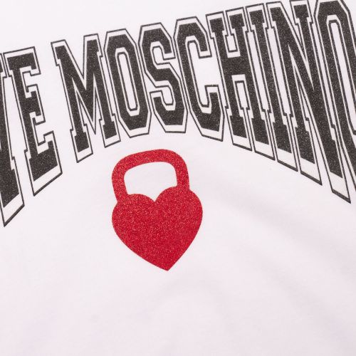 Womens White Love Kettlebell S/s T Shirt 74543 by Love Moschino from Hurleys