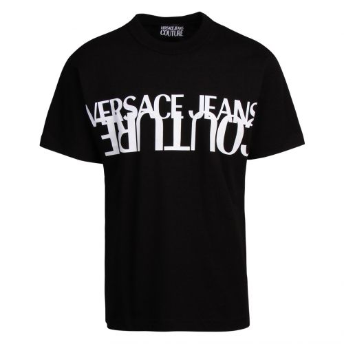 Mens Black Big Logo Regular Fit S/s T Shirt 77490 by Versace Jeans Couture from Hurleys