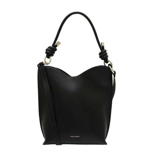 Womens Black Daaisy Knotted Leather Shopper Bag 90918 by Ted Baker from Hurleys