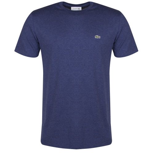 Mens Navy Chine Basic Regular Fit S/s T Shirt 23309 by Lacoste from Hurleys