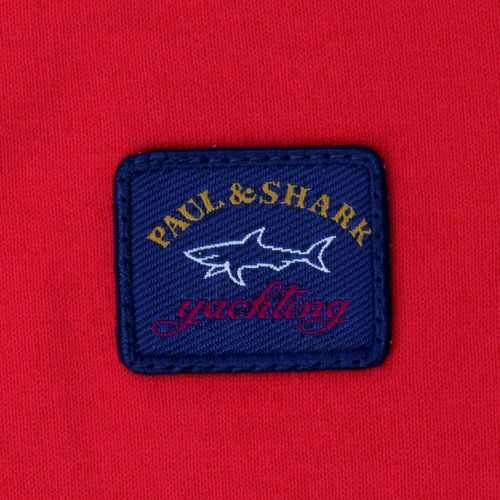 Boys Red Small Logo S/s T Shirt 13655 by Paul & Shark Cadets from Hurleys