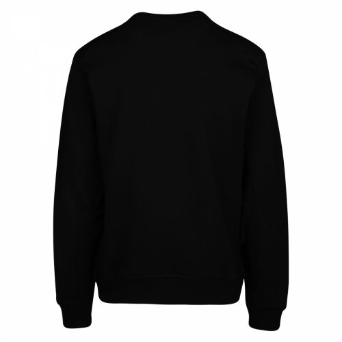 Mens Black Logo Rose Regular Fit Sweat Top 39414 by Love Moschino from Hurleys