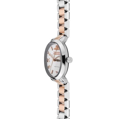 Womens Silver/Rose Gold Mayfair Two Tone Bracelet Watch 44364 by Vivienne Westwood from Hurleys