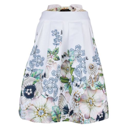 Womens Ivory Miolla Bow Back Gem Gardens Skirt 71639 by Ted Baker from Hurleys