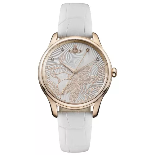 Womens White Fitzrovia Leather Watch 26025 by Vivienne Westwood from Hurleys