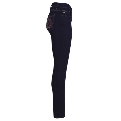 Womens Indigo Embellished Pocket Skinny Jeans 21769 by Versace Jeans from Hurleys