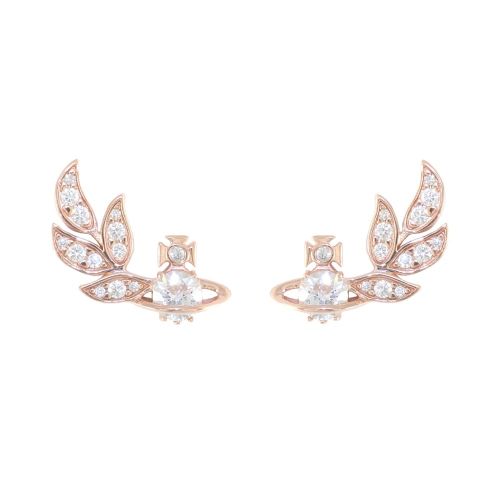 Womens Rose Gold Amma Earrings 24722 by Vivienne Westwood from Hurleys