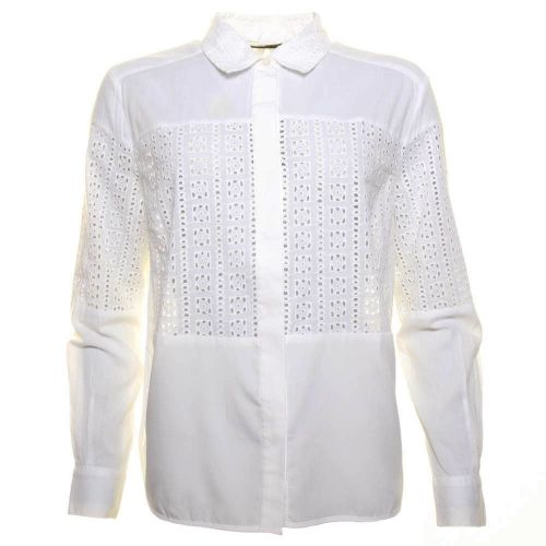 Womens White Abstract Shirt 49362 by Religion from Hurleys