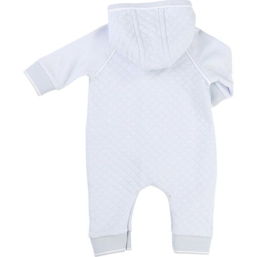 Baby Blue Quilted Hooded Romper 16645 by BOSS from Hurleys