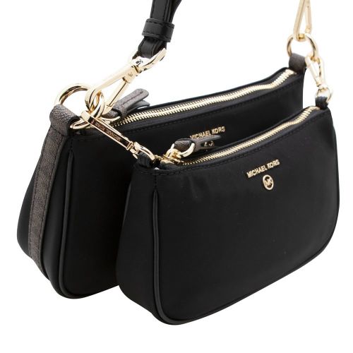 Womens Black Medium MF Pouch Crossbody Bag With Strap 96606 by Michael Kors from Hurleys