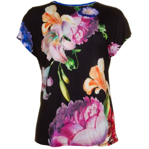 Womens Black Woesy Tapestry Floral S/s Tee Shirt 61992 by Ted Baker from Hurleys