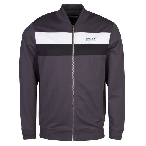 Mens Grey Apex Zip Through Track Top 21925 by Barbour International from Hurleys