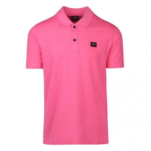 Mens Fuschia Classic Logo Custom Fit S/s Polo 105858 by Paul And Shark from Hurleys