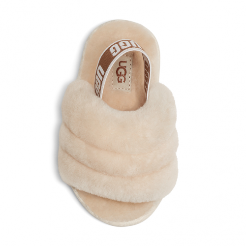 Toddler Natural Fluff Yeah Slide Slippers (5-11) 94580 by UGG from Hurleys