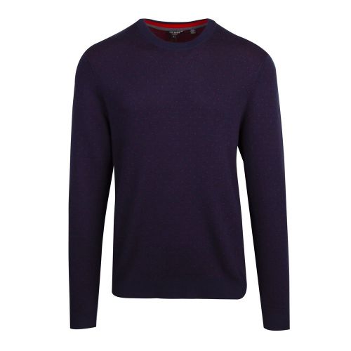 Mens Navy Trial Dotted Knitted Jumper 80792 by Ted Baker from Hurleys