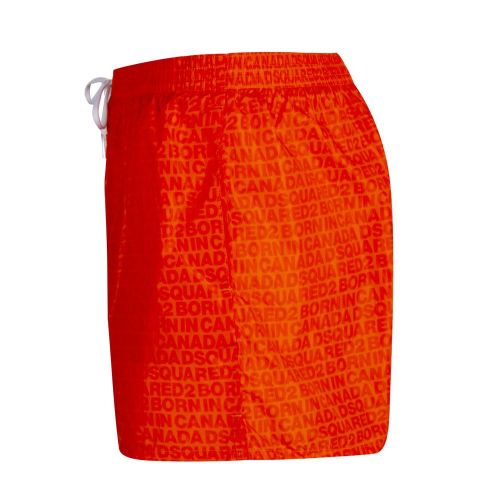Mens Orange Printed Swim Shorts 82638 by Dsquared2 from Hurleys
