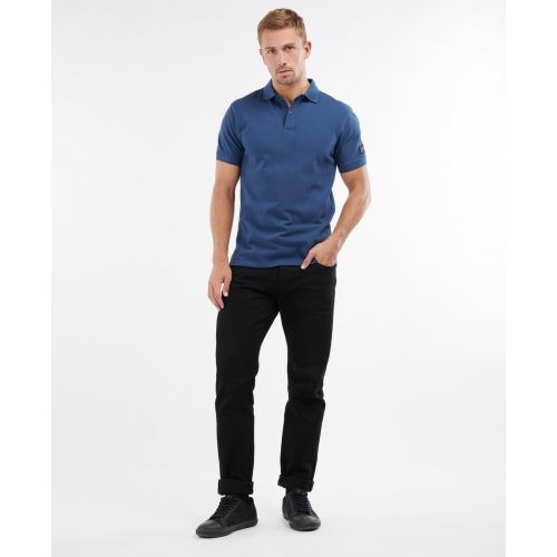 Mens Insignia Blue Contest S/s Polo Shirt 107337 by Barbour International from Hurleys