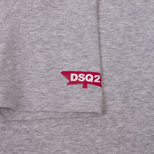 Mens Grey Maple Leaf Logo Arm S/s T Shirt 41361 by Dsquared2 from Hurleys