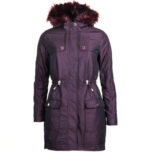 Womens Oxblood Edmona Quilted Panel Parka 62092 by Ted Baker from Hurleys