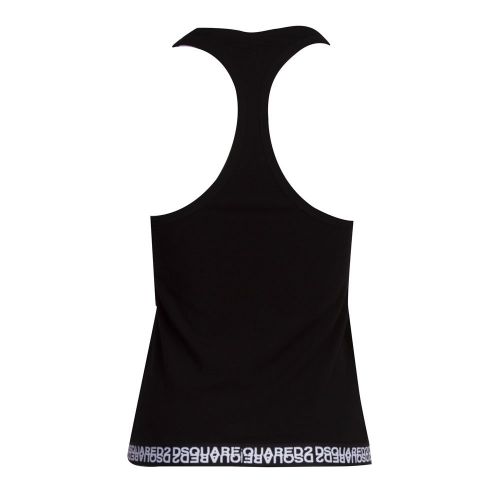 Womens Black Taped Tank Top 80921 by Dsquared2 from Hurleys