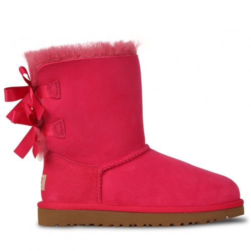 Kids Cerise Bailey Bow Boots (12-3) 27348 by UGG from Hurleys